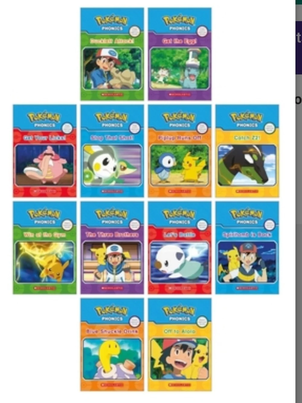 Scholastic Pokémon Phonics Books - Set Of 12
